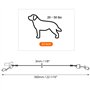 QWORK® Lot de 2 Ceintures de sécurité pour Chien, Harnais de câble en Acier Anti-Mastication, 40 cm, Convient aux Chiens de 0 à 