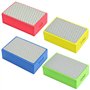 QWORK® 4Pcs Éponges de Ponçage en Diamant pour Polissage et Rénovation – Grains 60/100/200/400# pour Carreaux, Céramique, Verre,