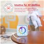 TIME TIMER Mod - Home Edition - Rainbow Wheel - Compte à rebours visuel Individuel de 60 Minutes avec Segments de Couleur pour L
