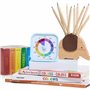 TIME TIMER Mod - Home Edition - Rainbow Wheel - Compte à rebours visuel Individuel de 60 Minutes avec Segments de Couleur pour L