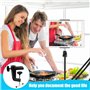 C-Clamp Base Stand Mounting Accessory - Pince C Robuste Table Métal Collier Fixation Support Pour Microphones Avec Vis Réglable 