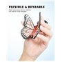 Etiquette Valise Voyage Avion, 2 Pièces Étiquettes Bagage en Forme de Papillon en Silicone, Accessoires de Voyage, Étiquettes à 