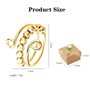 XFSRG Bague Femme Réglable Bijoux Mode Élégante Bague Argent Or pour Toutes Occasions