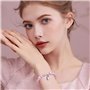 XFSRG Bracelet Licorne pour Fille Bijoux Fantaisie en Perles Roses et Cristaux Bracelet d'Amitié Personnalisé pour Enfants et Ad