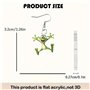 XFSRG Boucles d'Oreilles Femme Fantaisie en Acier Inoxydable Plaqué Argent Grenouille Pendantes Bijoux Créoles pour Toutes Occas
