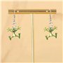 XFSRG Boucles d'Oreilles Femme Fantaisie en Acier Inoxydable Plaqué Argent Grenouille Pendantes Bijoux Créoles pour Toutes Occas