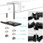 Namvo Hitch Tightener Stabilisateur anti-hochet en acier inoxydable avec verrouillage haute performance Installation facile