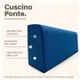TENDAGGIMANIA Coussin Dossier Canapé Lit sur Mesure Jusqu’à 200 CM- Gros Coussin de Lecture Rembourrage en polyuréthane Haute de