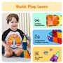 PicassoTiles 30 pièces Blocs de Construction magnétiques Mini série de Diamants Taille de Voyage Aimant sur Le Pouce Ensemble de