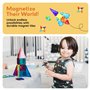 PicassoTiles 30 pièces Blocs de Construction magnétiques Mini série de Diamants Taille de Voyage Aimant sur Le Pouce Ensemble de