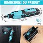 7 Réglages de Vitesse Variable 5000-35000 tr/min