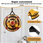WIn SPORTS Jeu de lancer de hache en mousse - Jeu de fléchettes pour enfants, comprend deux haches en mousse, un jeu de 66 cm en