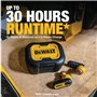 DEWALT Véritables écouteurs sans Fil avec étui de Chargement