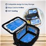 Encased Sac isotherme pour lait maternel conçu pour 6 bouteilles de lait Medela Express – Sac de rangement isotherme avec blocs 