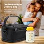 Encased Sac isotherme pour lait maternel conçu pour 6 bouteilles de lait Medela Express – Sac de rangement isotherme avec blocs 