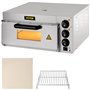 VEVOR Four à Pizza Électrique 3000 W Mini-Four à Chaleur 50-350 ℃ Four à Pizza Portable en Acier Inoxydable (1 Étagère)