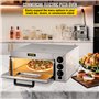 VEVOR Four à Pizza Électrique 3000 W Mini-Four à Chaleur 50-350 ℃ Four à Pizza Portable en Acier Inoxydable (1 Étagère)