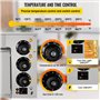 VEVOR Four à Pizza Électrique 3000 W Mini-Four à Chaleur 50-350 ℃ Four à Pizza Portable en Acier Inoxydable (1 Étagère)
