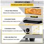 VEVOR Four à Pizza Électrique 3000 W Mini-Four à Chaleur 50-350 ℃ Four à Pizza Portable en Acier Inoxydable (1 Étagère)