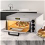 VEVOR Four à Pizza Électrique 3000 W Mini-Four à Chaleur 50-350 ℃ Four à Pizza Portable en Acier Inoxydable (1 Étagère)