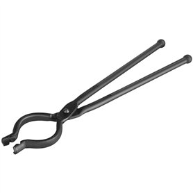 VEVOR Pince de Forge 46 cm Tenailles de Forge en V Durable en Acier au Carbone Long Manche Bonne Prise Opération Sûre Matériels
