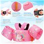 MoKo Gilet de Natation Ajustable pour Enfants de 20 à 50 lbs, Brassard de Natation à Double Usage, Flotteurs de Piscine avec Sif