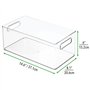 mDesign (lot de 2) boîte de rangement pour matériel de bricolage – caisse plastique avec poignées – casier de rangement parfait 