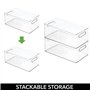 mDesign (lot de 2) boîte de rangement pour matériel de bricolage – caisse plastique avec poignées – casier de rangement parfait 