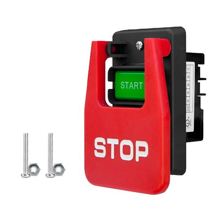 POWERTEC 71651 Interrupteur à palette 110/220 V avec vis pour installation de boîte de gang