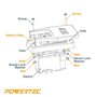 POWERTEC 71651 Interrupteur à palette 110/220 V avec vis pour installation de boîte de gang