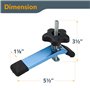 POWERTEC 72250 Lot de 2 colliers de serrage en T, 14,9 cm (L) x 3,8 cm (l) et kit de boutons de rail en T avec boutons filetés e