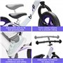 Bixe Vélo d'Équilibre en Aluminium pour Enfants - Draisienne 12 Pouces Velo sans Pedale Entraînement Sportif - Vélo Enfants de 1