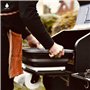 DripEz TUBLD-12BL Bac de préparation pour barbecue avec couvercle noir et planche à découper Design pliable 50,8 x 41,3 x 14 cm
