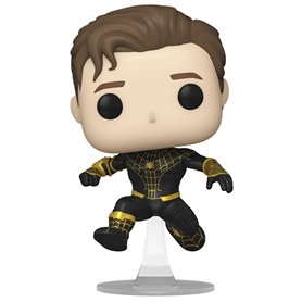Funko Pop Marvel Spiderman No Way Home : Spiderman (noir/or) (démasqué) Figurine (AAA Anime Exclusive)
