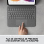 Etui clavier pour iPad - 4ieme géné - LOGITECH - FOLIO TOUCH IPAD AIR - Gris 169,99 €