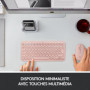 Clavier ordinateur - Bluetooth - Logitech - K380 Multi-Device - ROSE 59,99 €