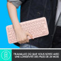 Clavier ordinateur - Bluetooth - Logitech - K380 Multi-Device - ROSE 59,99 €