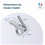 THERMOBABY - Coupe Ongles Gris Charme - hygiène bebe - Adapté à bébé - Dès 6 mois
