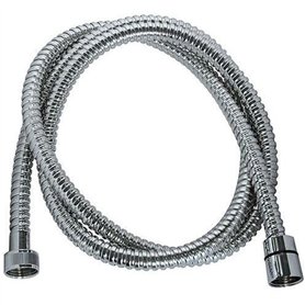 Flexible de douche - ROUSSEAU - Écrous métal - Sertis de sécurité - Longueur 2 m - Inox chromé simple agrafage