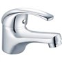 Mitigeur lavabo - EDOUARD ROUSSEAU - Cardiff - Cartouche céramique Ø 40 mm - Aérateur réducteur de débit - Bec fixe - Chromé