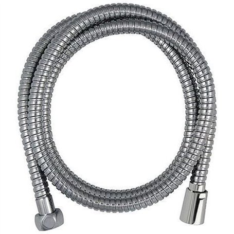 Flexible de douche - ROUSSEAU - Écrous métal anti-torsion - Réducteur de débit - Longueur 1m50 - Inox chromé double agrafage