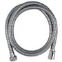 Flexible de douche - ROUSSEAU - Écrous métal anti-torsion - Réducteur de débit - Longueur 1m50 - Inox chromé double agrafage