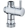 Inverseur et connecteur pour colonne de douche - Standard - EDOUARD ROUSSEAU - Chromé