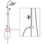 Inverseur et connecteur pour colonne de douche - Standard - EDOUARD ROUSSEAU - Chromé
