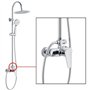 Inverseur et connecteur pour colonne de douche - Standard - EDOUARD ROUSSEAU - Chromé