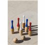 VILAC - Jeu de quilles Elysée - Jeu d'adresse - Activité familiale - Quilles en Bois de Hêtre - Jeu de Jardin - Couleurs France 