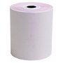Exacompta - Réf. 40360E - Paquet de 5 bobines pour tickets de caisse 76x70 mm - 24m- 2 plis chimique (blanc/rose) autocopiant 57