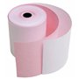 Exacompta - Réf. 40360E - Paquet de 5 bobines pour tickets de caisse 76x70 mm - 24m- 2 plis chimique (blanc/rose) autocopiant 57