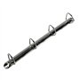 Exacompta - réf. 51840E - Carton de 10 classeurs opaque rigide personnalisable 3 poches - 4 anneaux en D de 15 mm - Dimensions e