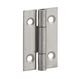 Charnière rectangulaire à nœud roulé simple feuille - Thirard - Inox